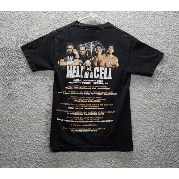 WWE Hell in a Cell 2009 PPV T-Shirt Size Small  feat. CM Punk & Cody Rhodes - Picture 4 of 10